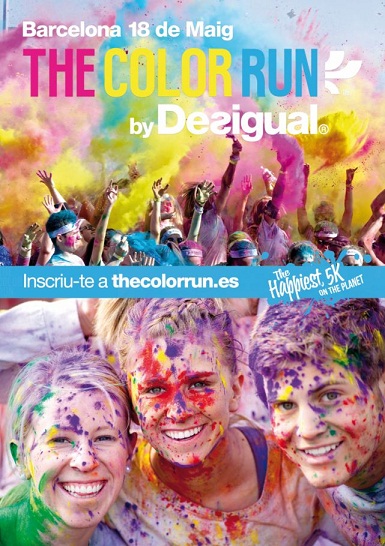 POSTER THE COLOR RUN BY DESIGUAL BARCELONA