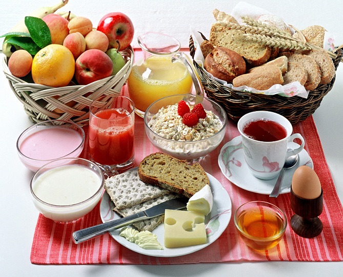 Frühstückstisch/continental breakfast