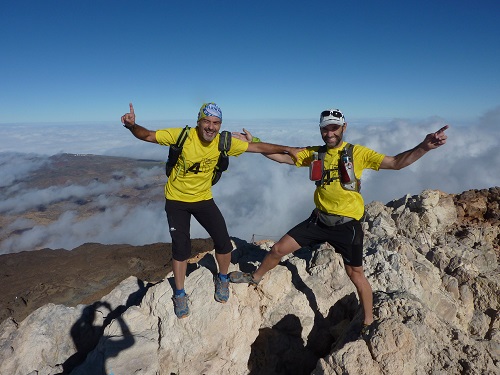 2. Chelis Valle y Miguel Caselles en la cima del Teide
