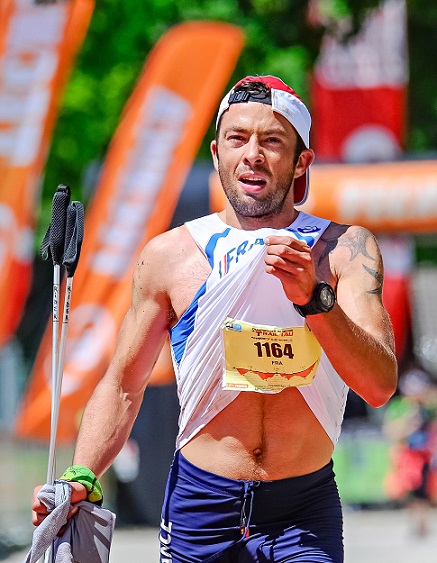 Sylvain Court en la Tecnica MaXi Race (Campeonatos del Mundo de Trail IAU) en Annecy 2015 (Michel Cottin) 