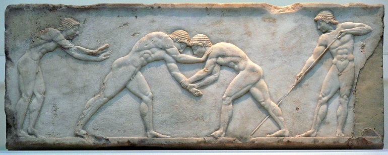 Basis eines Athletengrabes. 510 v. Chr.