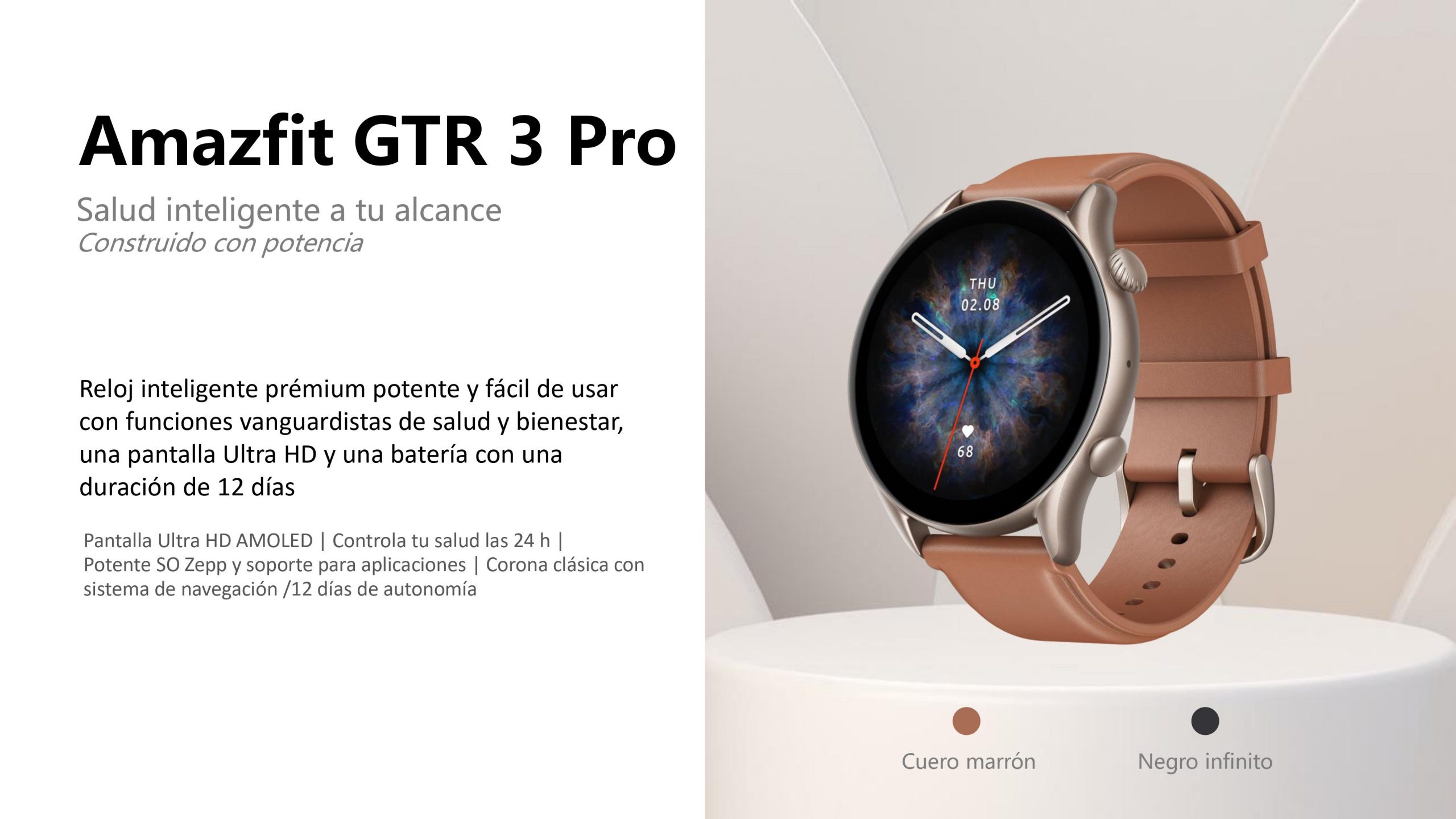 Smartwatch AMAZFIT GTR 3 PRO MARRON