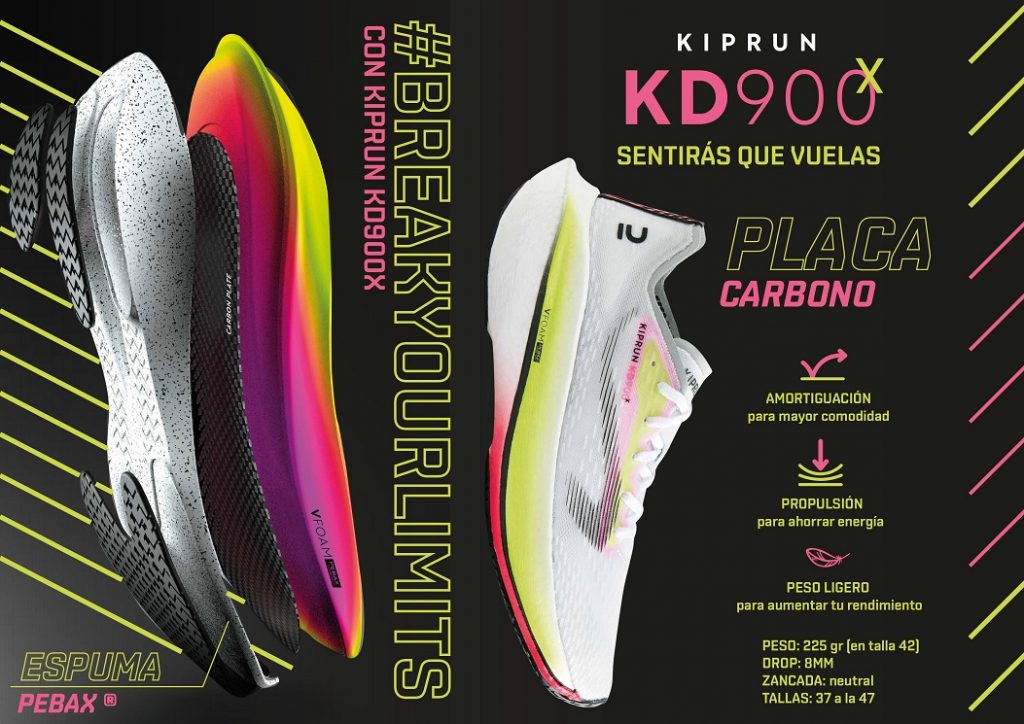 KIPRUN KD900X la zapatilla de placa de carbono llega a Decathlon
